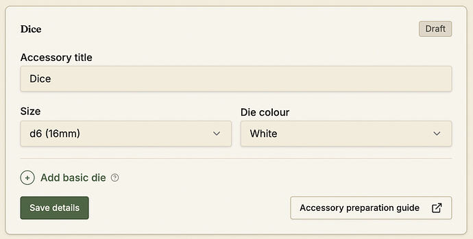 Dice options